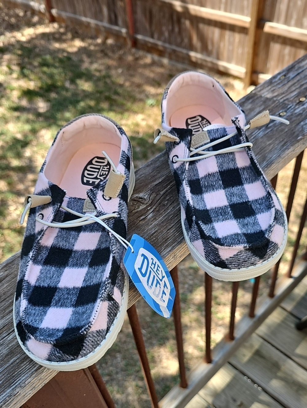 Hey Dude Wendy Buffalo Plaid Shoes
